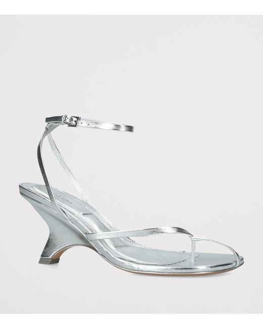 Jonathan Simkhai Metallic Leather Kelsey Heeled Sandals 75