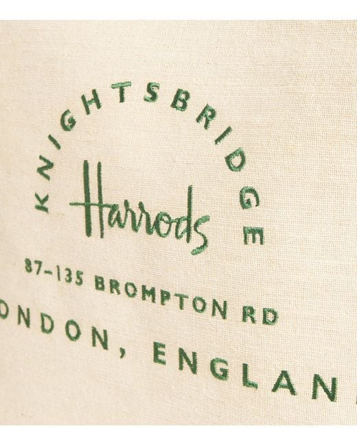 Harrods Natural Jute And Cotton Food Halls Shopper Bag