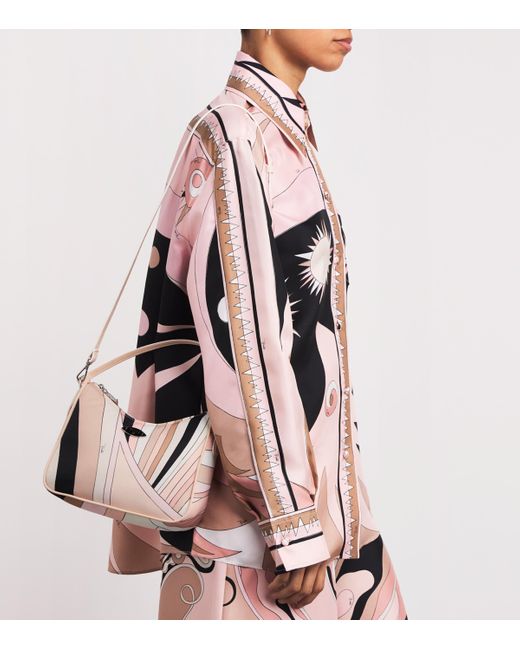 Emilio Pucci Pink Iride Print Yummy Shoulder Bag