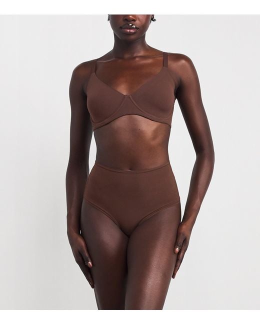 Skims Brown Fits Everybody Unlined Demi Bra