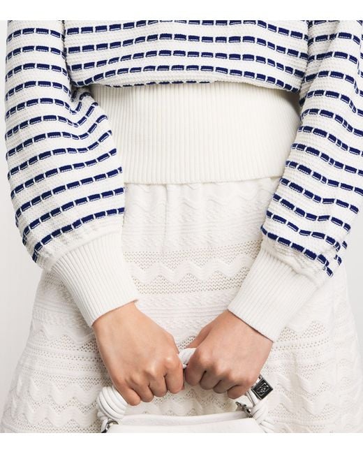Molli Blue Virgin Wool Stripe Breton Sweater
