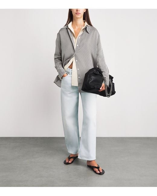 Agolde White Arc Barrel-Leg Jeans