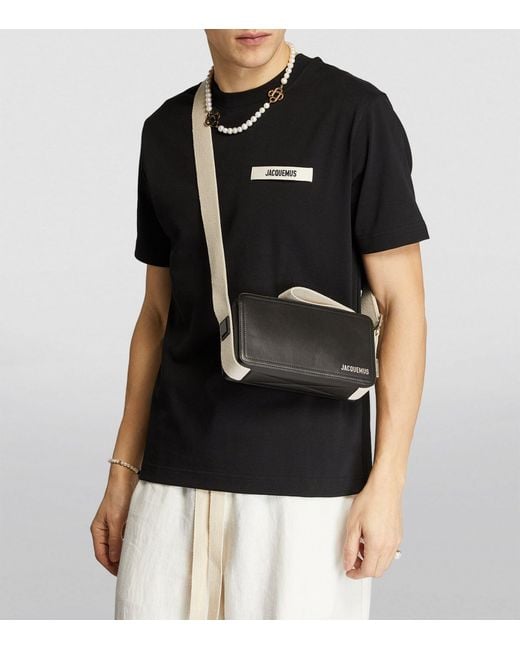 Jacquemus Black Cuerda Horizontal Strap Bag for men