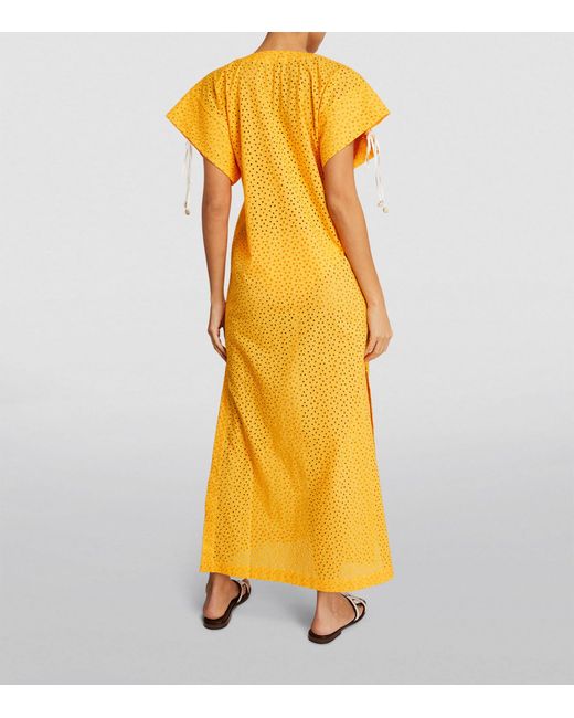 Marysia Swim Yellow Cotton Nantucket Maxi Dress