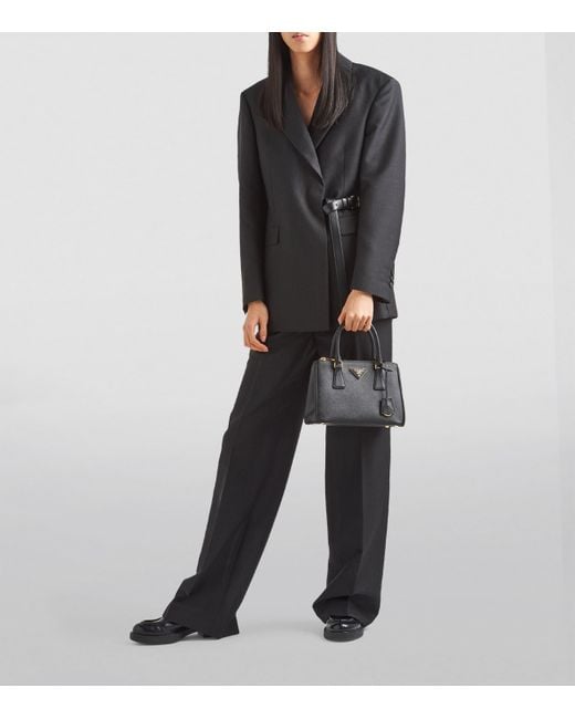 Prada Black Saffiano Leather Galleria Bag