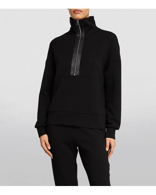 Varley Black Keller Half-zip Sweatshirt