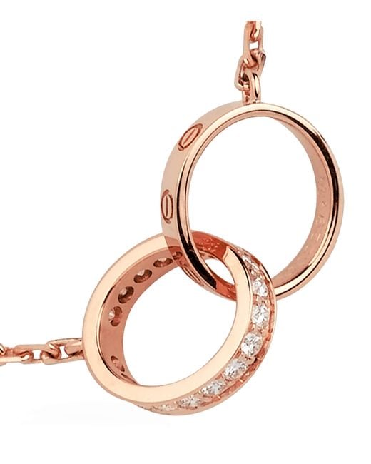 Cartier Metallic And Diamond Love Necklace