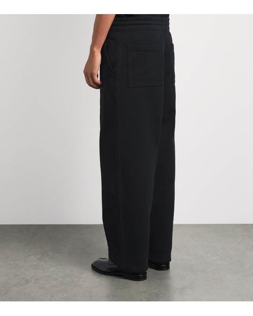 Picante Black Organic Cotton Everyday Sweatpants for men