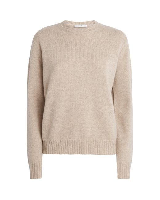 Max Mara Natural Cashmere Knit Sweater