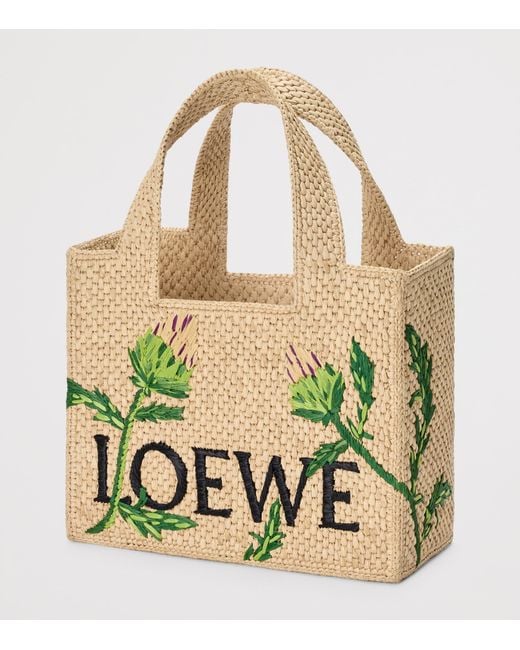 Loewe Green X Paula's Ibiza Small Font Artichoke Tote Bag
