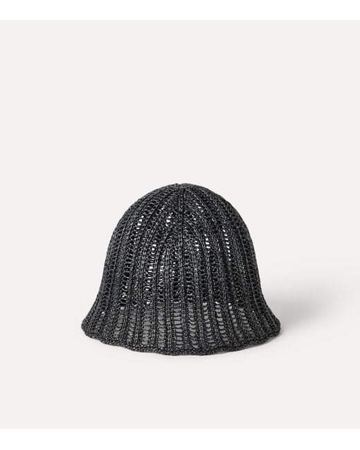 Brunello Cucinelli Black Woven Bucket Hat
