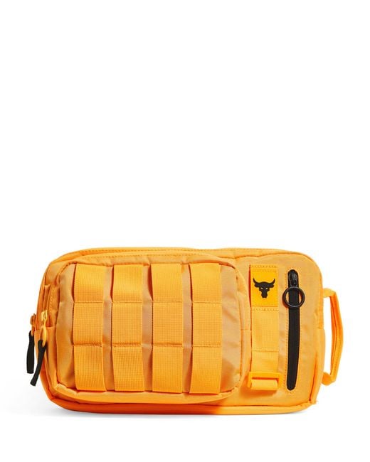 Under Armour Orange Project Rock Waist Belt Bag for men