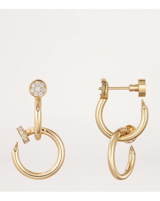 Cartier Metallic And Diamond Juste Un Clou Earrings