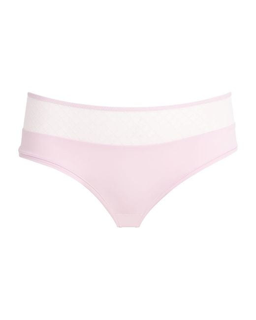 Chantelle Pink Softstretch Shorty Fleurs Briefs