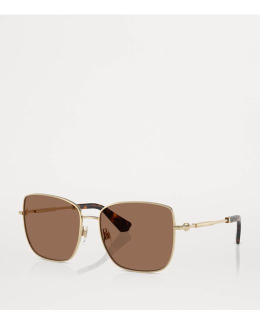 Burberry Brown Pilot Sunglasses