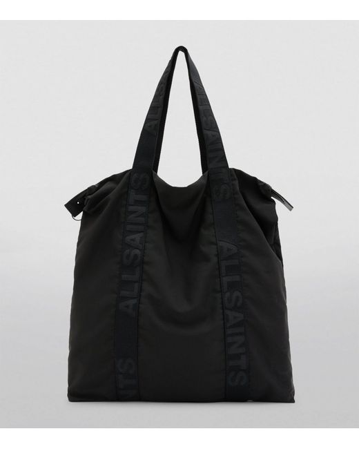 AllSaints Black Afan Tote Bag for men