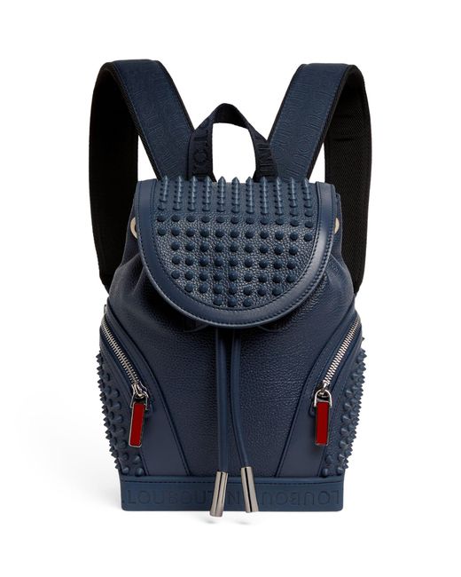 Christian Louboutin Blue Explorafunk Small Leather Backpack for men