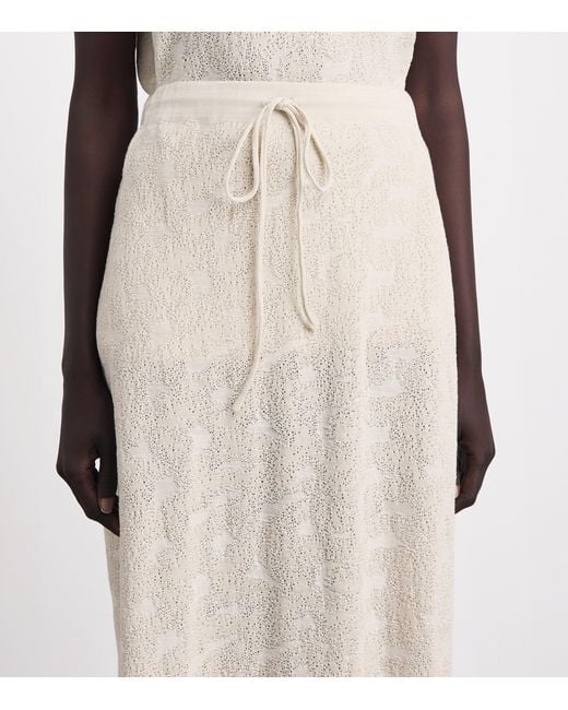 Lauren Manoogian White Pima Cotton Terra Midi Skirt