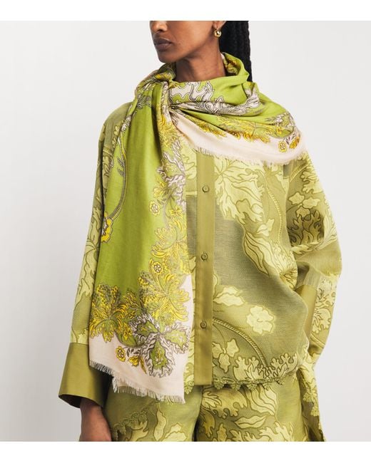 LaDoubleJ Yellow Printed Scarf