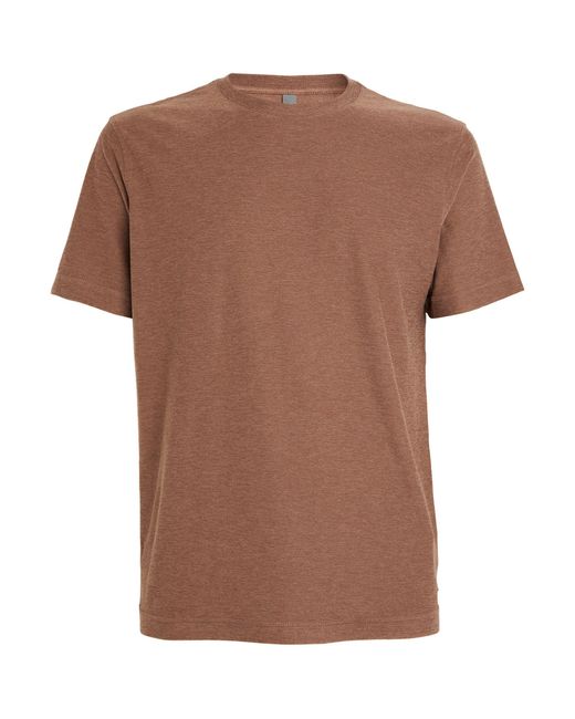 vuori Brown Strato Tech T-shirt for men