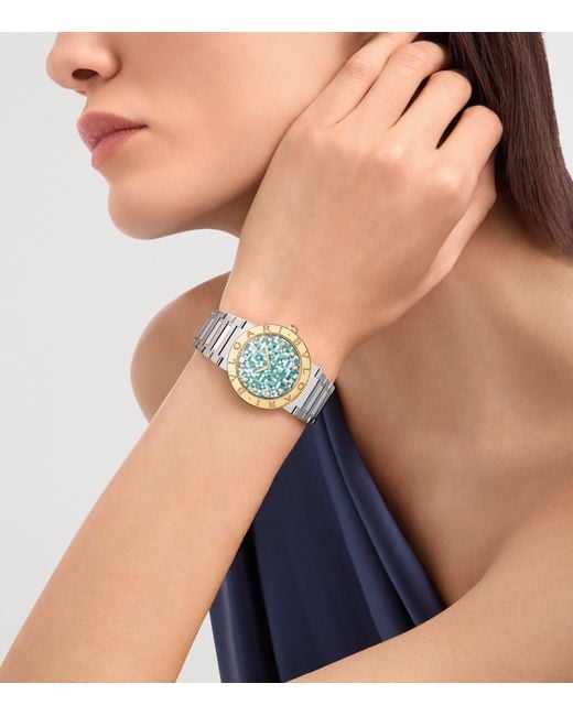 BVLGARI Metallic Stainless Steel And Watch