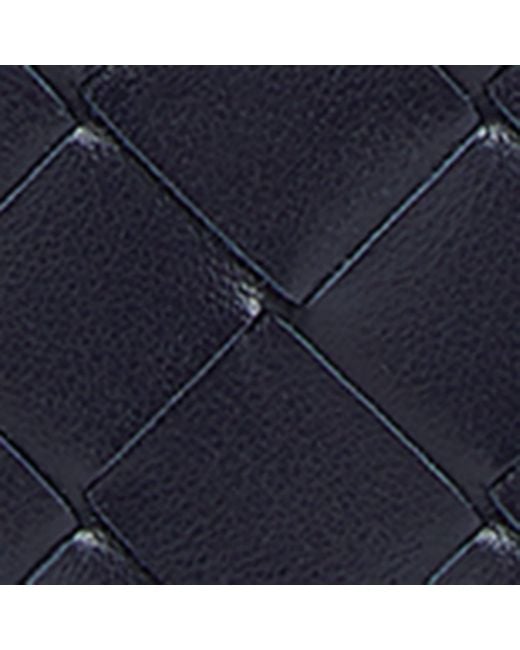 Bottega Veneta Blue Leather Getaway Phone Pouch for men