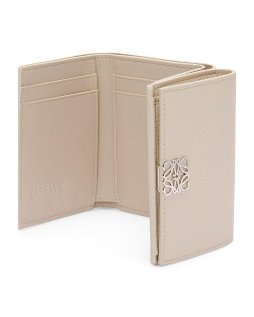 Loewe White Leather Anagram Trifold Wallet