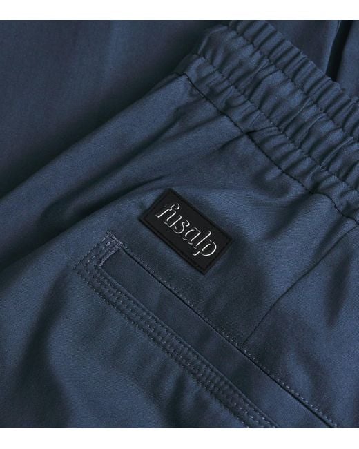 Fusalp Blue Cotton-Blend Aymeroc Trousers for men