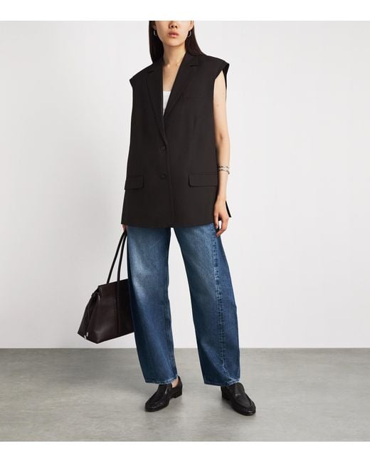 Agolde Blue Luna Pierced Tapered Jeans