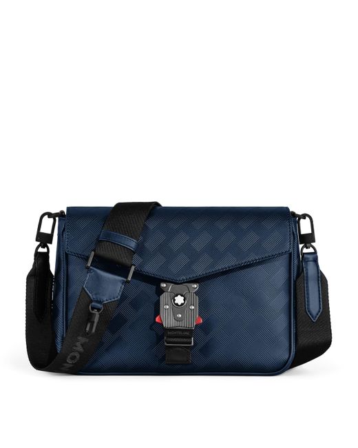 Montblanc Blue Leather Extreme 3.0 Envelop Cross-Body Bag for men
