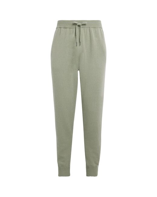 Derek Rose Green Cashmere Finley Sweatpants for men