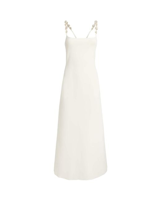 Cult Gaia White Knitted Finley Maxi Dress