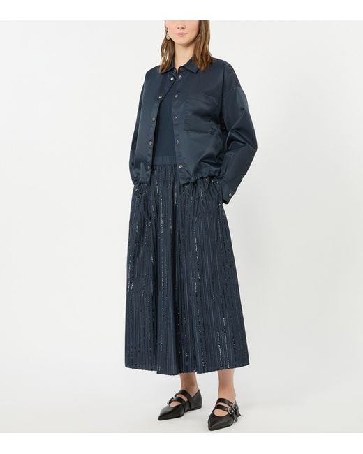 Weekend by Maxmara Blue Shirt Raincoat