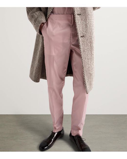 Prada Brown Leather Oxford Shoes for men