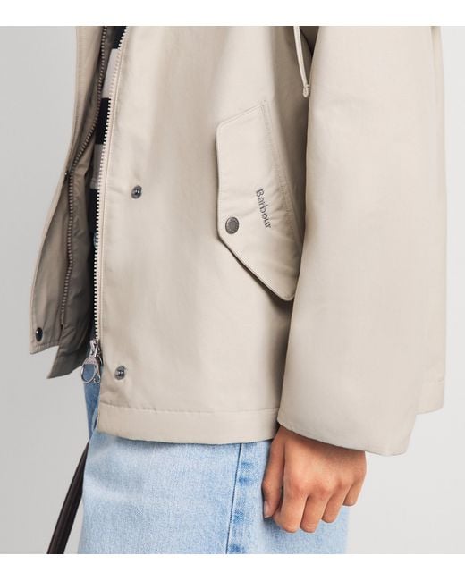 Barbour Natural Showerproof Kingswood Hooded Jacket