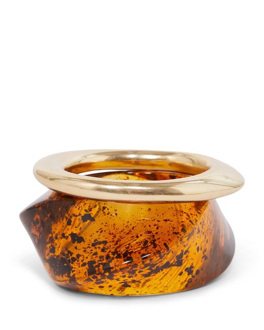 Max Mara Orange Resin Bangle Bracelet
