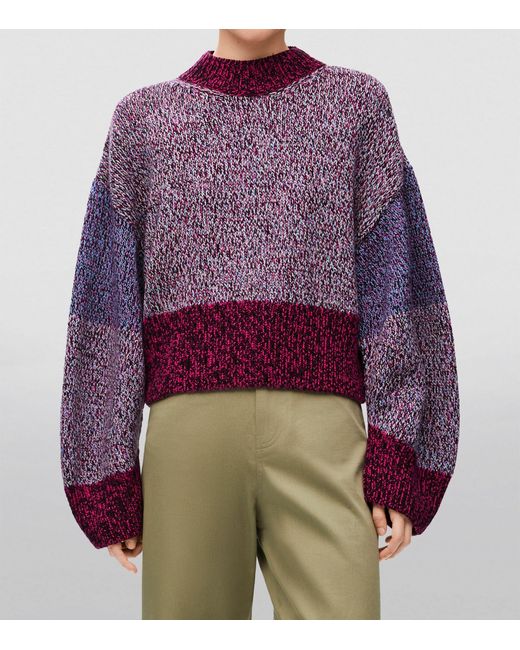 Loewe Multicolor Wool-blend Marl Sweater