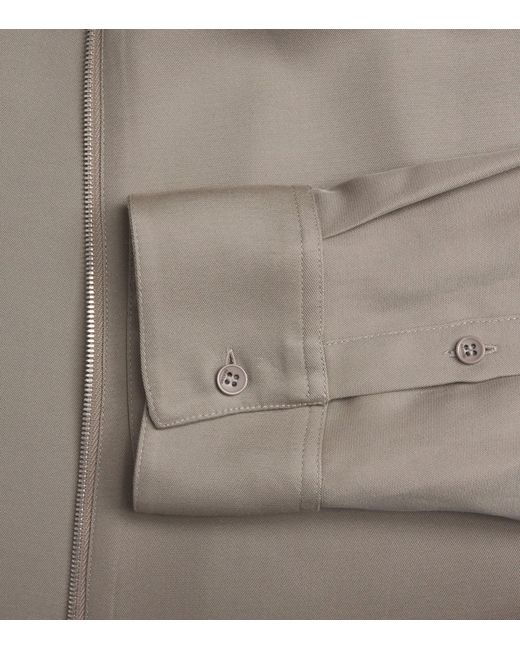 Sandro Brown Cotton Field Jacket for men