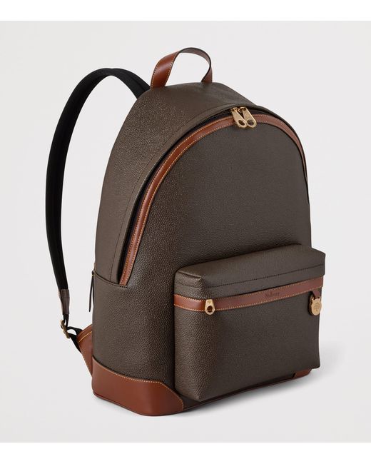 Mulberry Brown Faux Leather Heritage Backpack for men