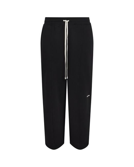 About Blank Blue Cotton Logo Pleated Sweatpants for men