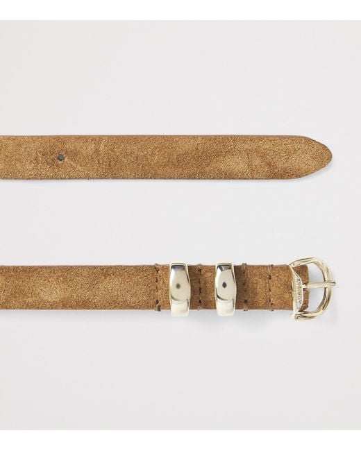 Sandro Natural Suede Buckle Belt
