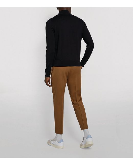 Sandro Black Mock Neck Sweater for men