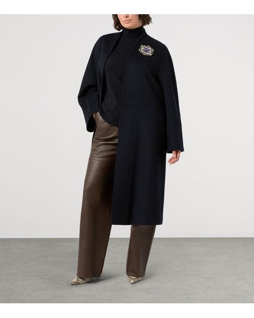Marina Rinaldi Black Cashmere Roll-Neck Sweater
