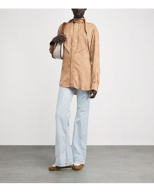 Chloé Brown Leather Kick Sneakers