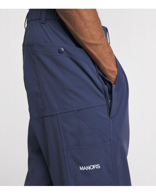 Manors Blue Greenskeeper Relaxed Trousers for men