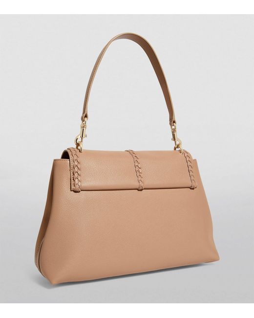 Chloé Natural Medium Leather Penelope Shoulder Bag