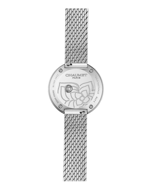 Chaumet Green Stainless Steel And Diamond Hortensia Watch