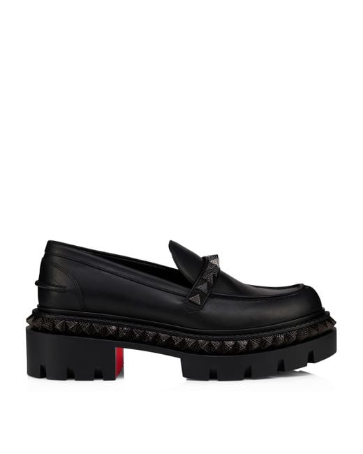 Christian Louboutin Black St Roch Pyraclou Loafers