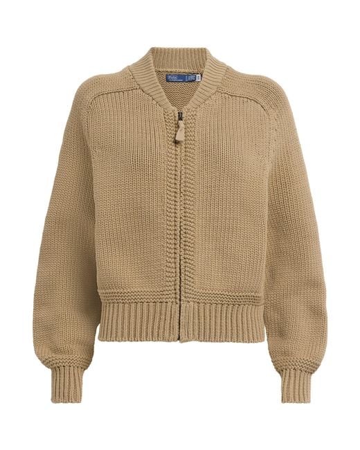 Polo Ralph Lauren Natural Zip-Up Sweater
