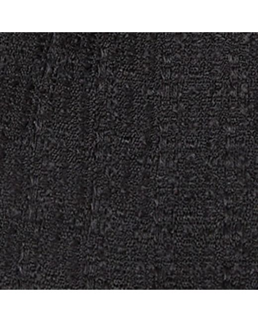 McQueen Black Wool-Blend Tweed Mini Skirt